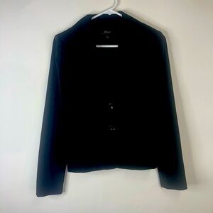 Byer black blazer lapeled 2 button jacket S